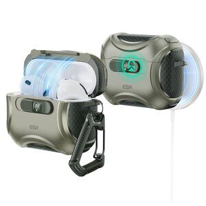 ESR Cyber Series AirPod Pro 3 (2025) Case MagSafe USB-C Drop-Proof Lock green